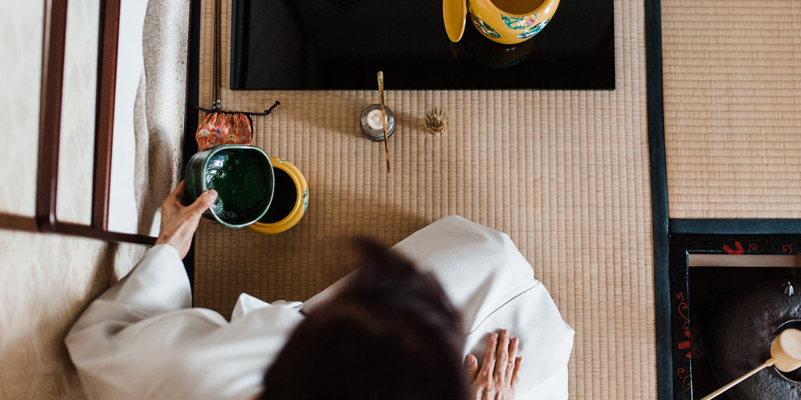 Japanese tea making