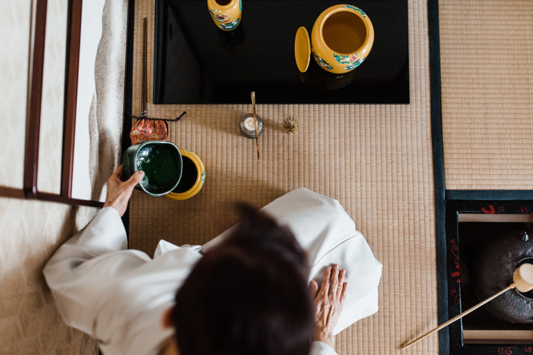 Japanese tea making